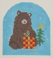 Bear with Checkered Package
