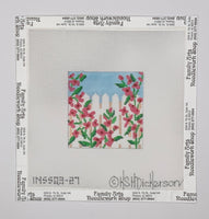 Rose Covered Picket Fence Insert
