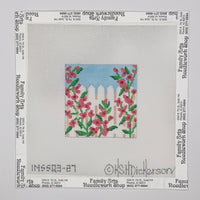 Rose Covered Picket Fence Insert