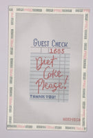 Diet Soda Guest Check (print)
