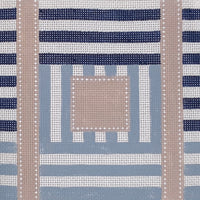 Multi Stripe Tote - Navy Sky