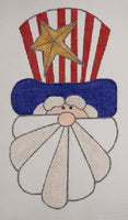 Star Spangled Santa with stitch guide
