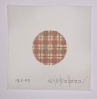 Taupe and Nantucket Red Plaid Insert
