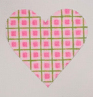 Mini Heart -  Plaid
