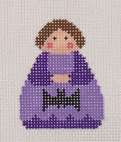Purple Angel with Bat
