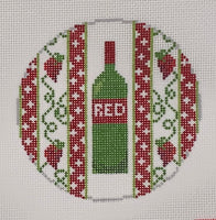 A Bottle of Red Wine Round
