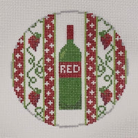 A Bottle of Red Wine Round