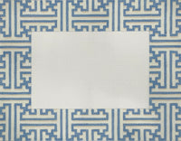 Blue / Cream Fretwork Frame
