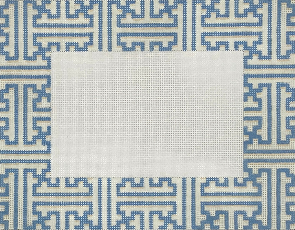 Blue / Cream Fretwork Frame