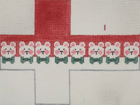 White Teddies Cube Ornament
