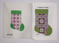 Mini Sock with stitch guide
