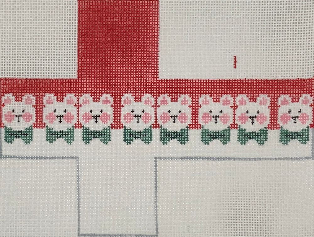 White Teddies Cube Ornament