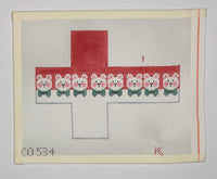 White Teddies Cube Ornament
