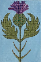 Thistle with stitch guide
