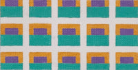 Orange, Purple & Teal Squares Eyeglass Case
