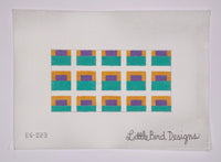Orange, Purple & Teal Squares Eyeglass Case
