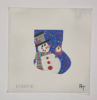 January Snowman Mini Sock
