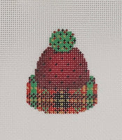 Micro Hat - Red/Back Dots and Plaid
