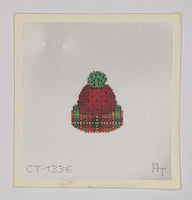 Micro Hat - Red/Back Dots and Plaid
