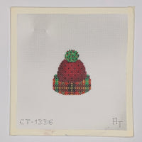 Micro Hat - Red/Back Dots and Plaid