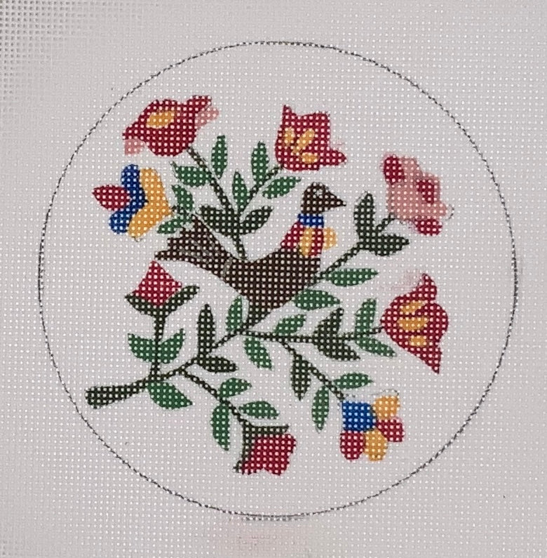 Bird Floral Round