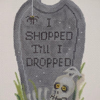 I Shopped Till I Dropped Tombstone