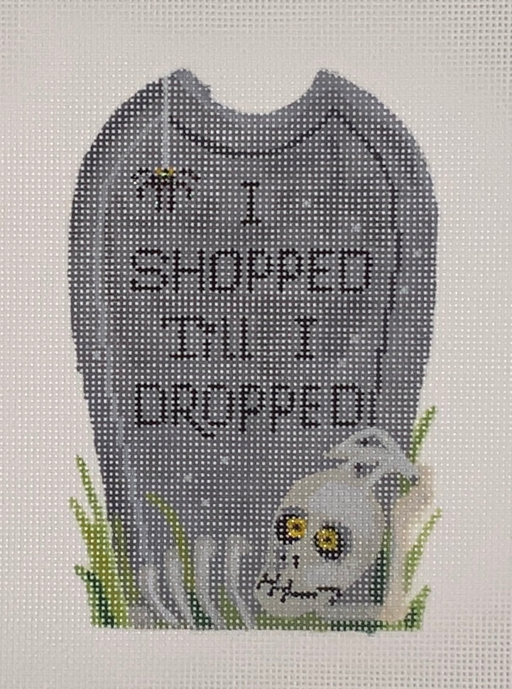 I Shopped Till I Dropped Tombstone