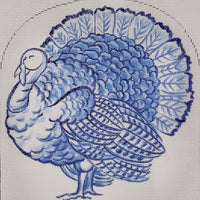 Blue and White Turkey