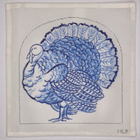 Blue and White Turkey