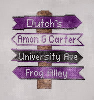 TCU College Icon Destination Sign
