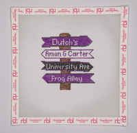 TCU College Icon Destination Sign
