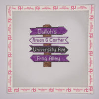 TCU College Icon Destination Sign