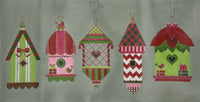 5 Christmas Birdhouses
