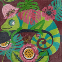 Chameleon with stitch guide

