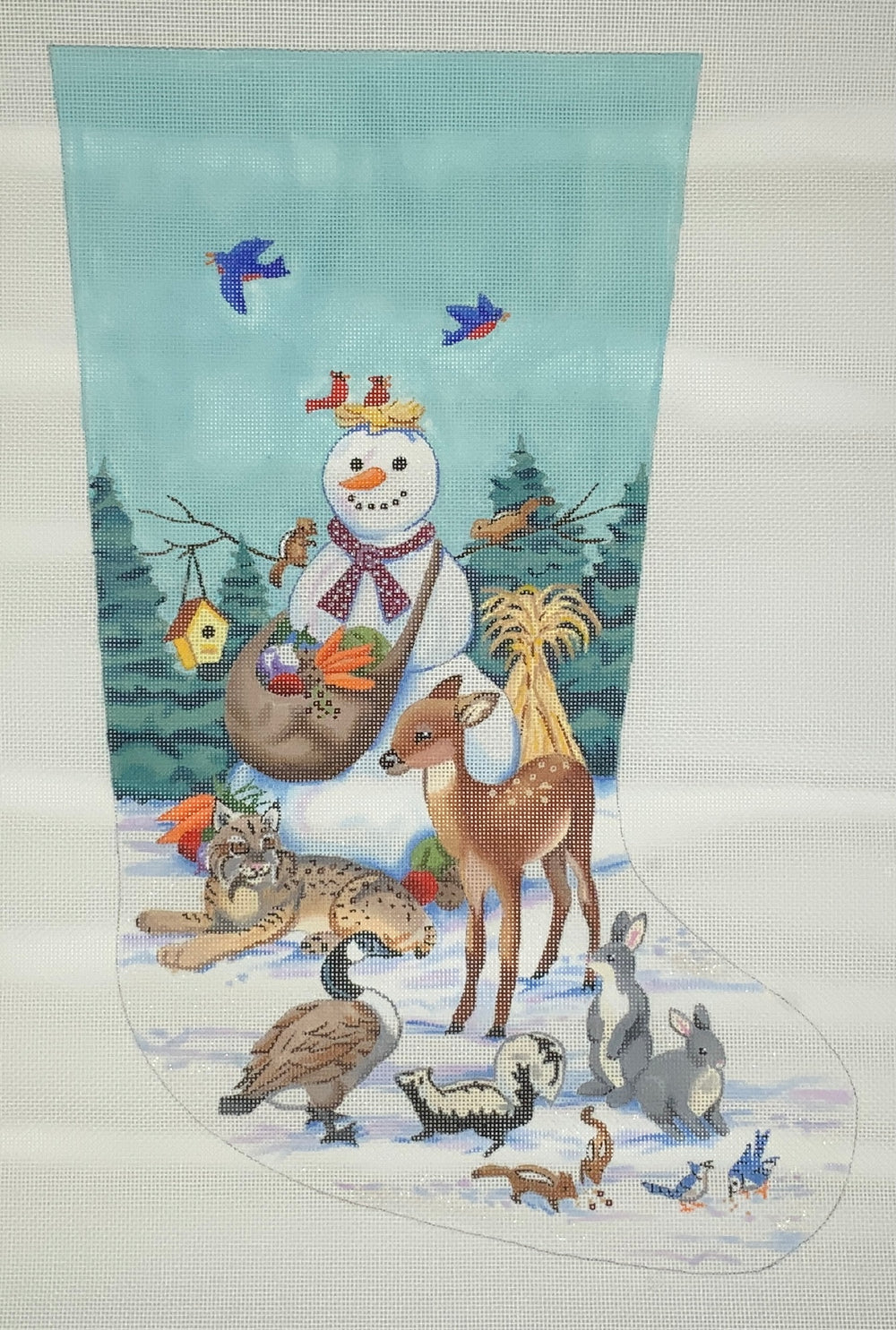 Snowman & Animals Stocking