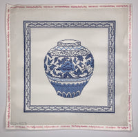 Blue Urn with Border
