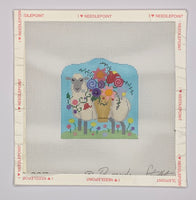 Sheep with Flower Basket

