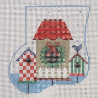Stuffed Mini Sock: Birdhouses with Bluebird