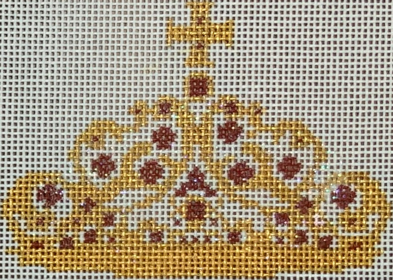 Crown with stitch guide