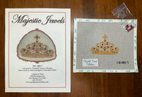 Crown with stitch guide
