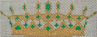Crown with stitch guide
