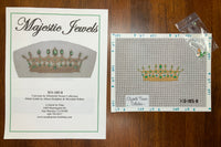 Crown with stitch guide
