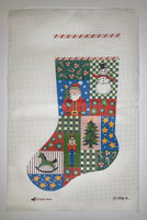 Christmas Blocks with Santa Stocking
