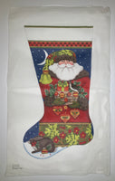 Forest Santa Stocking

