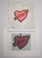 XOXO Heart Cookie with stitch guide
