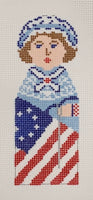 Betsy Ross Bobble with stitch guide
