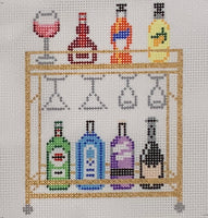 Rainbow Bar Cart
