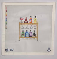 Rainbow Bar Cart
