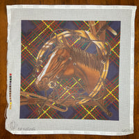 Horse on Plaid