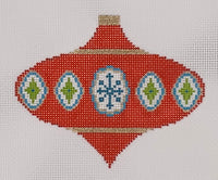 Mini Bauble - Red Saucer with stitch guide
